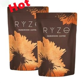 【2-PCS】RYZE Mushroom Coffee 30 Servings | 6 Adaptogenic Mushrooms, MCT Oil & 2000mg Superfoods | USDA Organic Instant Coffee for Energy & Wellness