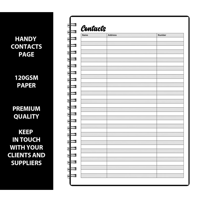 Appointment Diary - Week to View Hourly Planner, Premium Soft