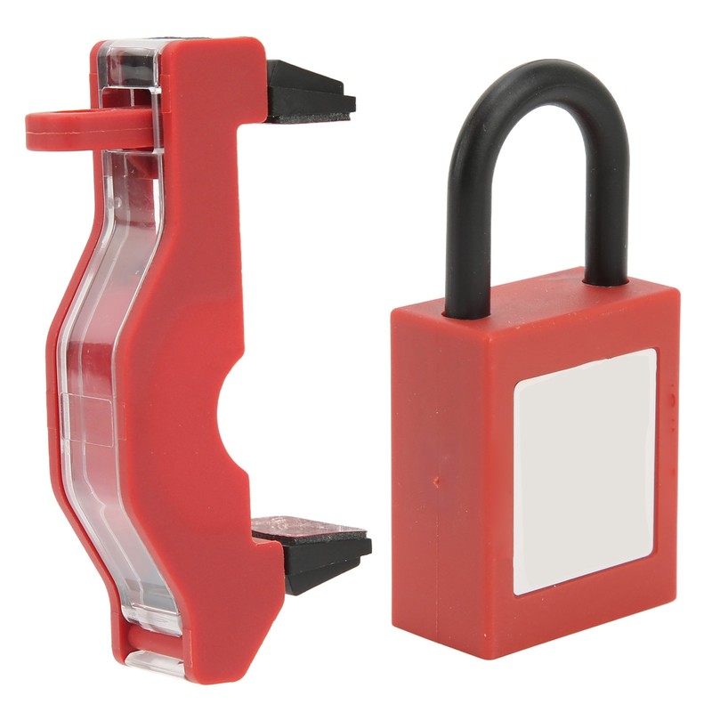 Circuit Breaker Safety Lock Set Transparent Protective Cover Padlocks Kit