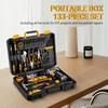 DEKOPRO Cordless Drill Tool Box 133PCS