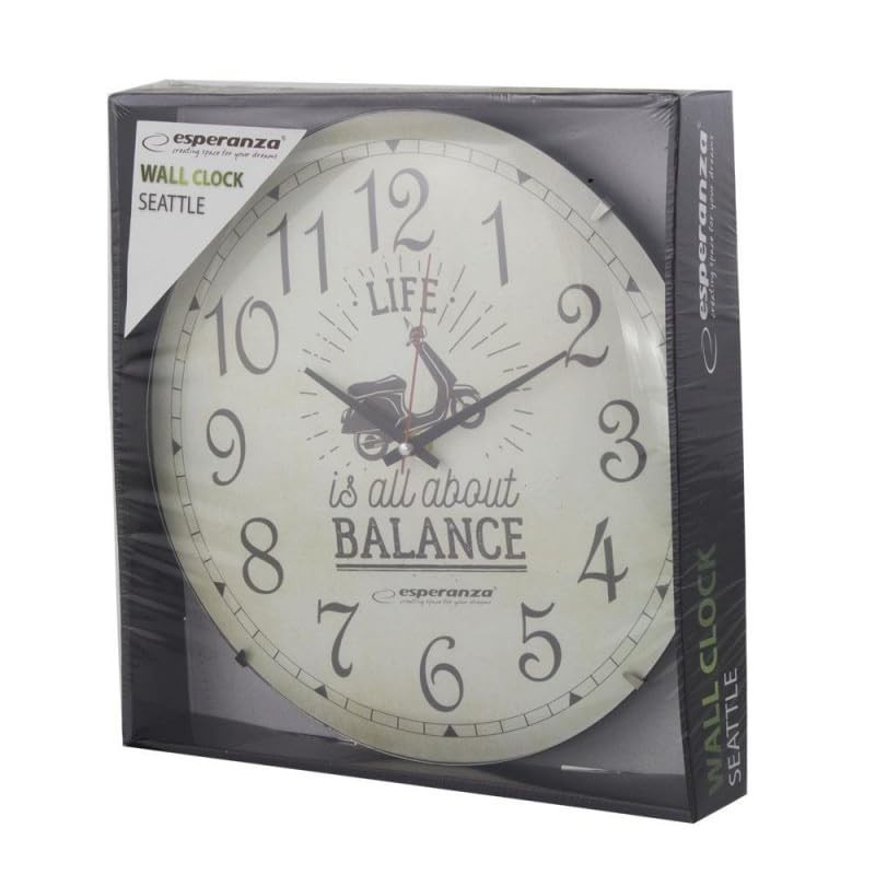 Esperanza EHC018S WALL CLOCK - SEATTLE