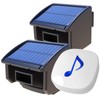 Htzsafe Solar Wireless Driveway Alarm System-1/4 Mile Long Transmission Range-Solar