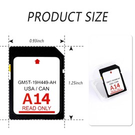 Navigation SD Card,[Latest Map Data] A14 GM5T-19H449-AH Car GPS Navigation SD Card Compatible with Ford Lincoln,Car Navigation System SD Card with USA/Canada Map