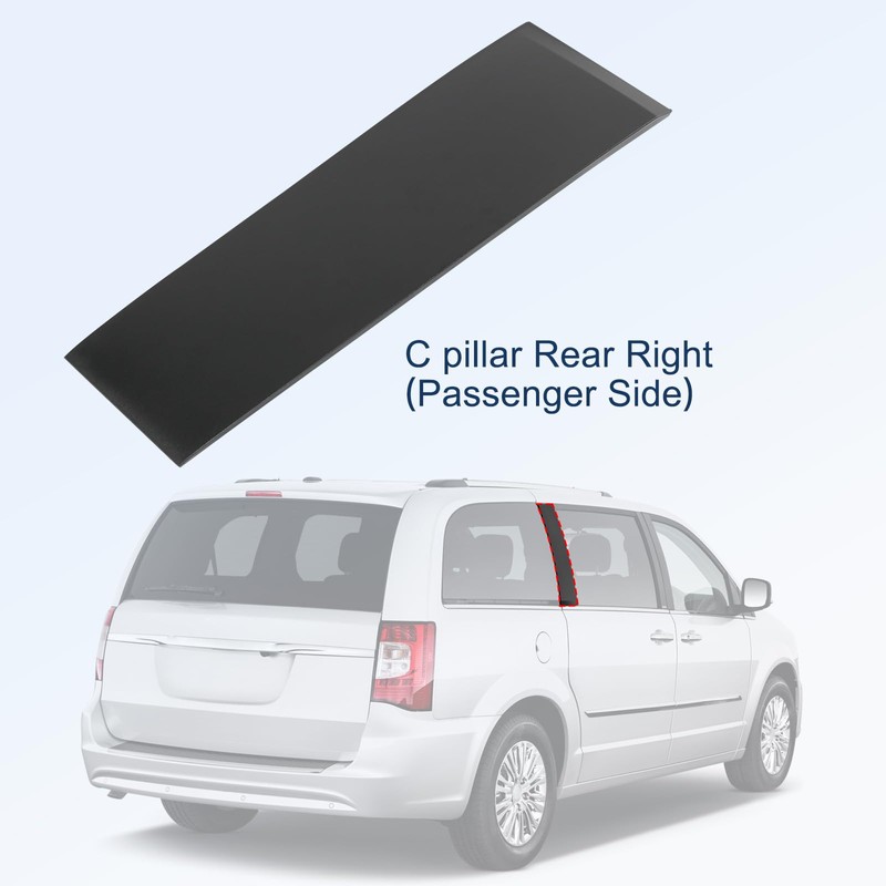 Rearward Right Door C Pillar Outer Windshield Pillar Trim Replacement