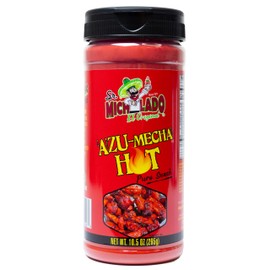 Azu-Mecha HOT Snack Seasoning - Sr. Michelado - Bottle Snack Flavor powder - Use for Snacks, Veggies, Wings, Fries, Tacos, Baked Potato, Ceviche, etc