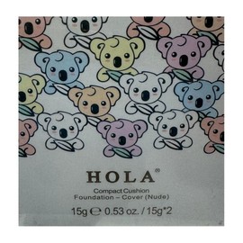 Hola Australia Compact Cushion Foundation - Cover (Nude) 2 x 15g