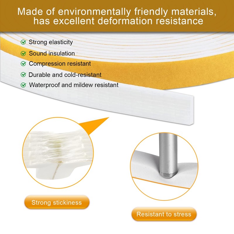 SIGANDG Foam Seal Tape, Draft Excluder for Windows, 2 Rolls