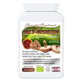 Specialist Supplements Multi-Mushroom Organic Complex, 90 Capsules