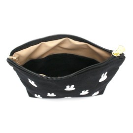 CHIFLE TRC7100 Miffy Canvas Multi-Pouch, Choose from 2 Sizes, Size M: B251. Monogram Face Black