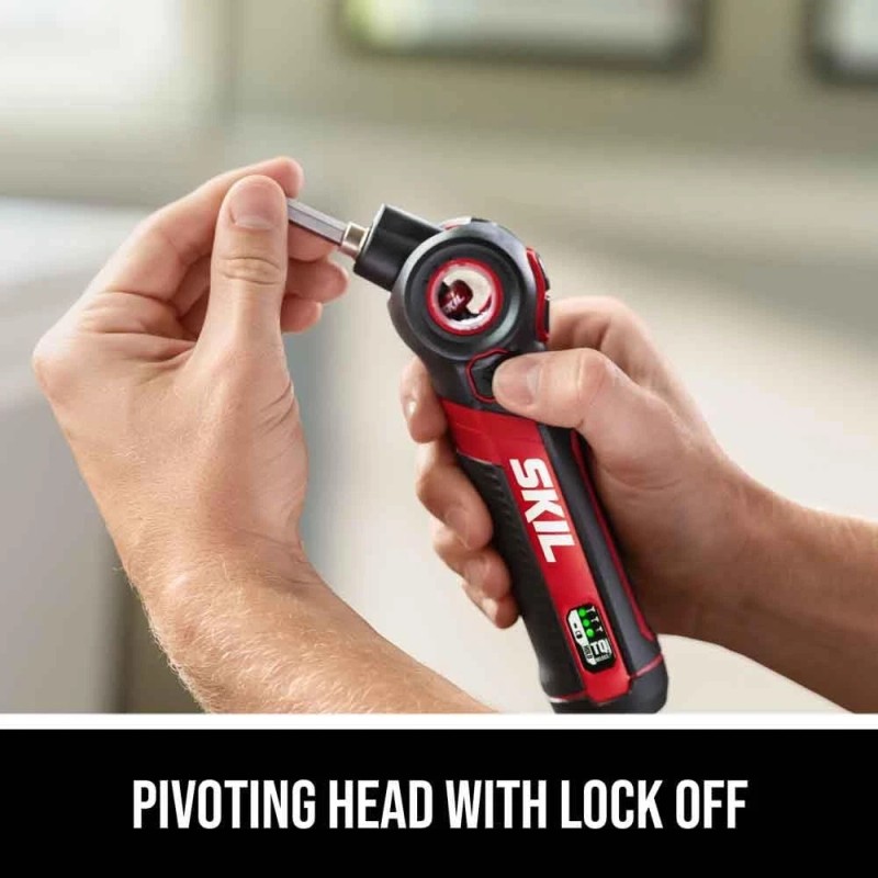 SKIL Twist 20 4V Cordless Screwdriver Kit Pivoting Head USB