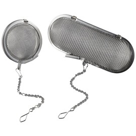 SHUATI Ultrasonic Cleaning Solution 2Pcs Silver Holder with Lock and Hook Jewelry Cleaner Baskets Mesh Ball Ultrasonic Cleaner Baskets Small Parts