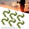 8PCS Carp Fishing Tied Hair Rigs Nylon Green Grass Line