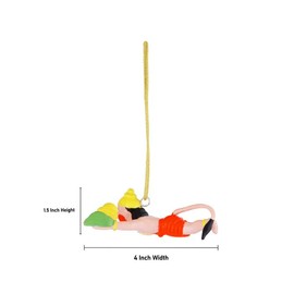 Decorative Flying Hanuman Ji, Spiritual Hindu (Pack of 1), Decorative Item for Car/Temple, Bajrangbali, Anjanya Putar Hanuman