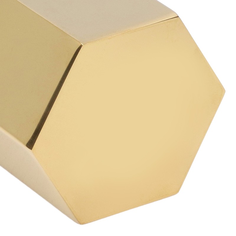 Pen Holder Hex Stainless Steel Gold Electroplating Durable Glossy Corrosion