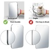 Unbreakable Shower Mirror for Shower,11x7 Inch Large and Portable Shower