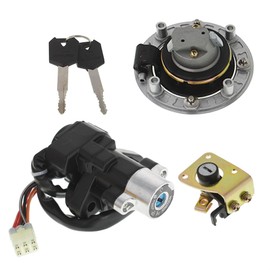 Ignition Switch Cap Cover Seat Lock Key Replacement for Suzuki Katana 600 GSX600 GSX750 1998-2006, GSXR600 1997-2000, GSXR750 1993-1999