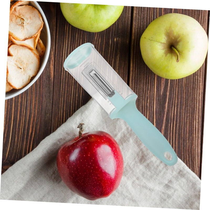SHOWERORO Multipurpose Kitchen Peeler and Scraper with Storage Splashproof Vegetable
