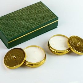 AuraDecor Urli Gift Set for Home Decor || SOYA Wax || Multi Wick || Candle Gift Set || Gifting || Corporate Gifting (Set of 2 Urli Gift Set (Fragrance Vanilla & Oudh))