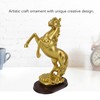 Horse Statue Gold Synthesized Resin Unique Horse Art Figurine for