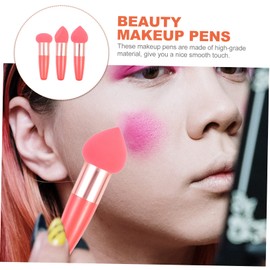 WOONEKY 3pcs Heart Shaped Beauty Pen Set Multipurpose Travel Makeup Pens for Women Soft Puff