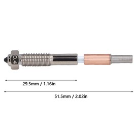3D Printer Nozzle High 0.4mm Quick Swap Nozzle Copper Alloy and Hardened Steel for QIDI Plus 4 3D Printer
