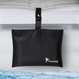 Yexcend 6 Packs Boat Cover Sand Bag Mooring Kit, 600D Marine Grade Polyester Canvas with Tarp Clip Accessories