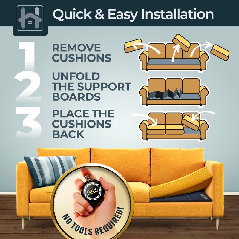 Golden Home Essentials XXXL Heavy Duty Couch Support for Sagging