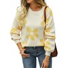ECOWISH Women's Sweater 2024 Fall - Long Sleeve Crewneck Tops