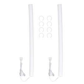 2pcs ARGB Liquid Cooling Tube Sleeve 5V 3pin Soft Silicone 35pcs Light Beads 360 Degree Panoramic Light Water Cooling Tube Light Sleeve