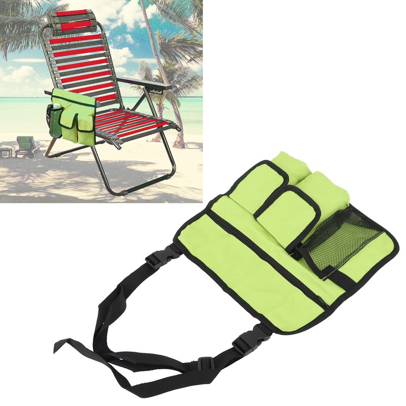Beach Chair Armrest Bag Handy Pockets Armrest Bag Outdoor Chair
