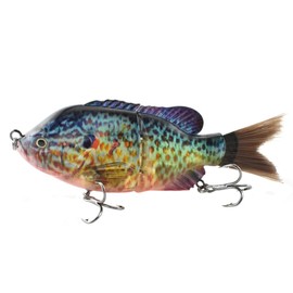 Fishing Lure Minnow Baits Kit Wobbler Crankbaits Jointed Swimbaits With Hooks Hard Popper Lures for Salt Freshwater Fish Trout Bass Salmon Bass Trout Perch Pike Walleye Fishing-8#