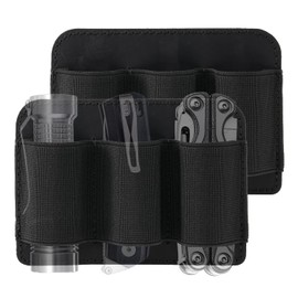 VIPERADE PL6 Elastic EDC Organiser Small Velcro Organiser Insert, Modular Elastic Loop Panel, Elastic EDC Pouch Multitools Organiser Holster, Velcro Organiser Panel (M-2pcs)