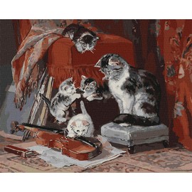 Ideyka Painting by Numbers kit KHO4331 Little Musicians