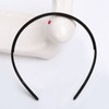 Black basic headband face wash headband 8mm medium hairband student plastic woman / 블랙 기본 머리띠 세안밴드 8mm 중 헤어밴드 학생 플라스틱 여자