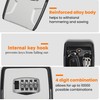 Fayleeko Key Lock Box Wall Mounted, 5 Keys Capacity, Key