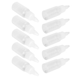 Haosie 10PCS Airbrush Paint Bottles, 30ml Empty Airbrush Accessories, Paint Mixing Pots with Scale, Dropper Bottle for Add Pigment