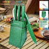 Knife Block Set, Professional Chef Knives Set With Knife Holder,