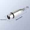 QINJOOELC XLR to BNC Adapter XLR 3 Pin Female to