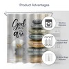 AMBZEK Zen Bible Verse Shower Curtain 72Wx78L Inch Long Scripture