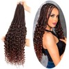 SECPOCPONY Long Boho Curl Box Braids Crochet Hair 24 Inch
