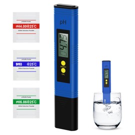 PH Meter Digital, PH Accuracy Water Quality Test 0-14 PH Measuring Range, PH Water Tester Aquarium with Auto Calibration Digital, High Accuracy PH Tester for Aquarium Drinking Water Pool Laboratory