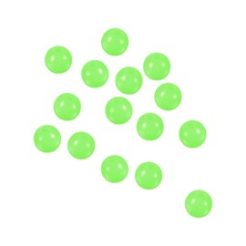 PATIKIL Luminous Fishing Beads Glow in The Dark 8mm, 100 Pieces Hard Plastic Lure Rigging Beads Round for Catfish Punch Bait Rigs Freshwater Saltwater, Green