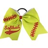 Softball pelo bows- 16,5 cm Softball Cheer bows- Softball accessories- de