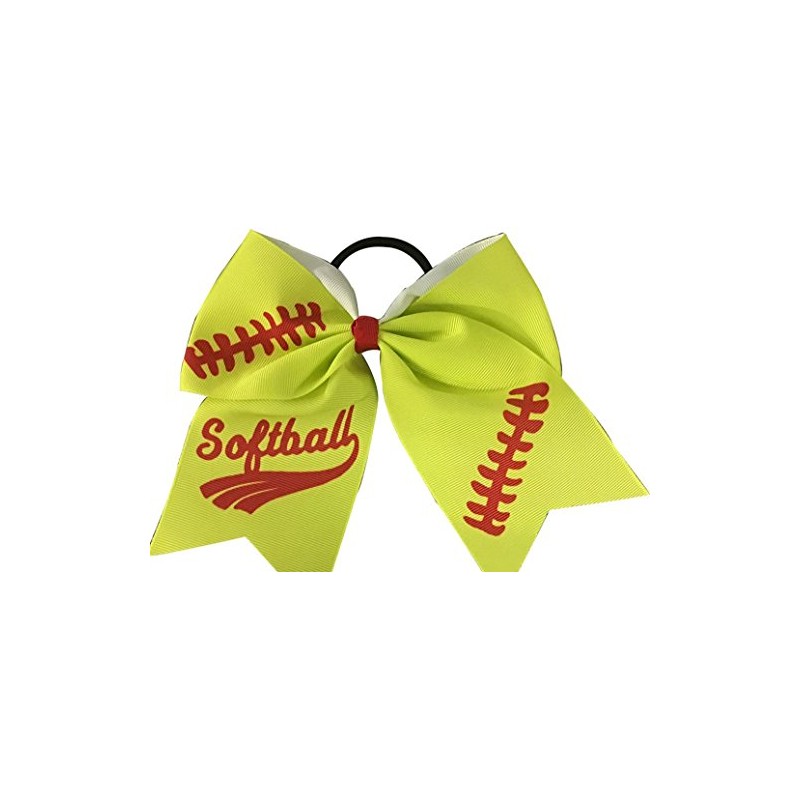 Softball pelo bows- 16,5 cm Softball Cheer bows- Softball accessories- de