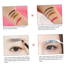 FRCOLOR Brow Pen and Eyeliner Pencil Set 8pcs Waterproof Makeup Pens for Women Eyebrows