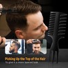 Stylemate Men's Hair Styling Combs and Brush Set - Roller
