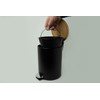 helit H2404495 Pedal Bin "the Bamboo", 3 Litres, with Bamboo