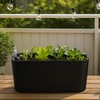 2 Packs 16 Inch Large Rectangular Self Watering Pots for