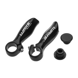 1 Pair Bike End Bar Extensions, 4.3inch Aluminum Alloy Bicycle Bar End Handlebar Cover Grips for Road Mountain Bike Accessories