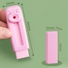 Rubber Erasers, Sliding Retractable Erasers, 6 Pieces Large Erasers, Bulk